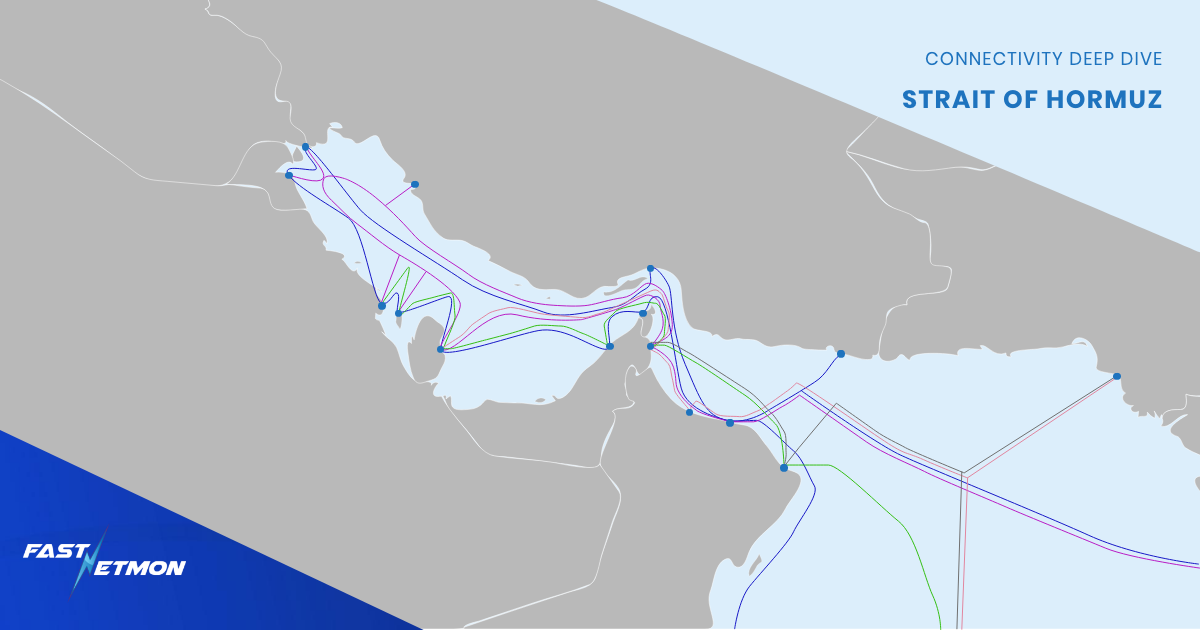 The connectivity at Hormuz Strait and beyond